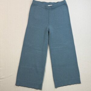 Rae Mode Elegant Wide-Leg Knit Pants in Gray